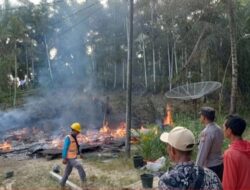 Satu Unit Rumah Milik Saeli Ludes Terbakar