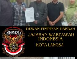 R Shoni Soebagio “Jajaran Wartawan Indonesia Kota Langsa Resmi Terdaftar Di Kesbangpol”