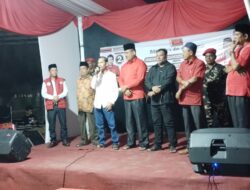 Ribuan Masyarakat Sambut kehadiran Paslon Walikota dan Wakil Walikota Langsa, Mandiri Nomor urut 03.