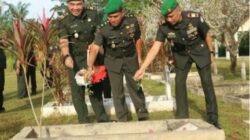 Kodim 0104/A.TIMUR menyambut hari juang ke 79 zharah ke makam pahlawan,12/12/2024,